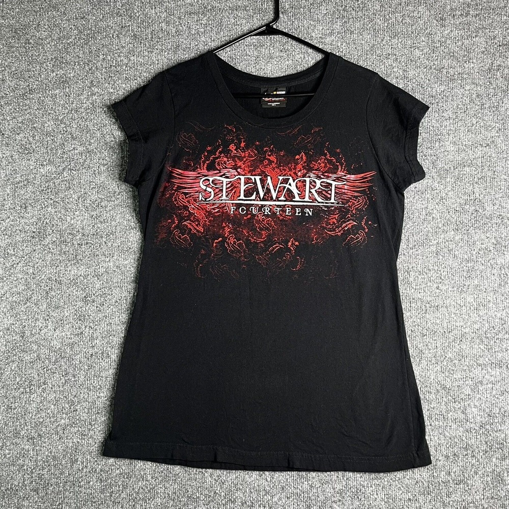 NASCAR Tony Stewart T-shirt Women's L Double Sided Y2K Style‎ Chase Authentics